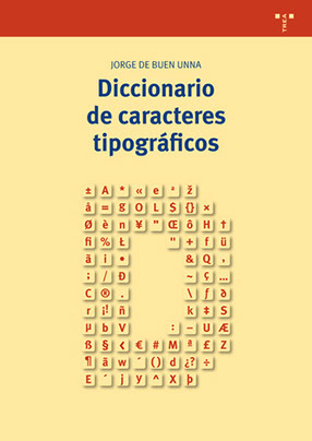 Cubierta del «Diccionario de caracteres tipográficos